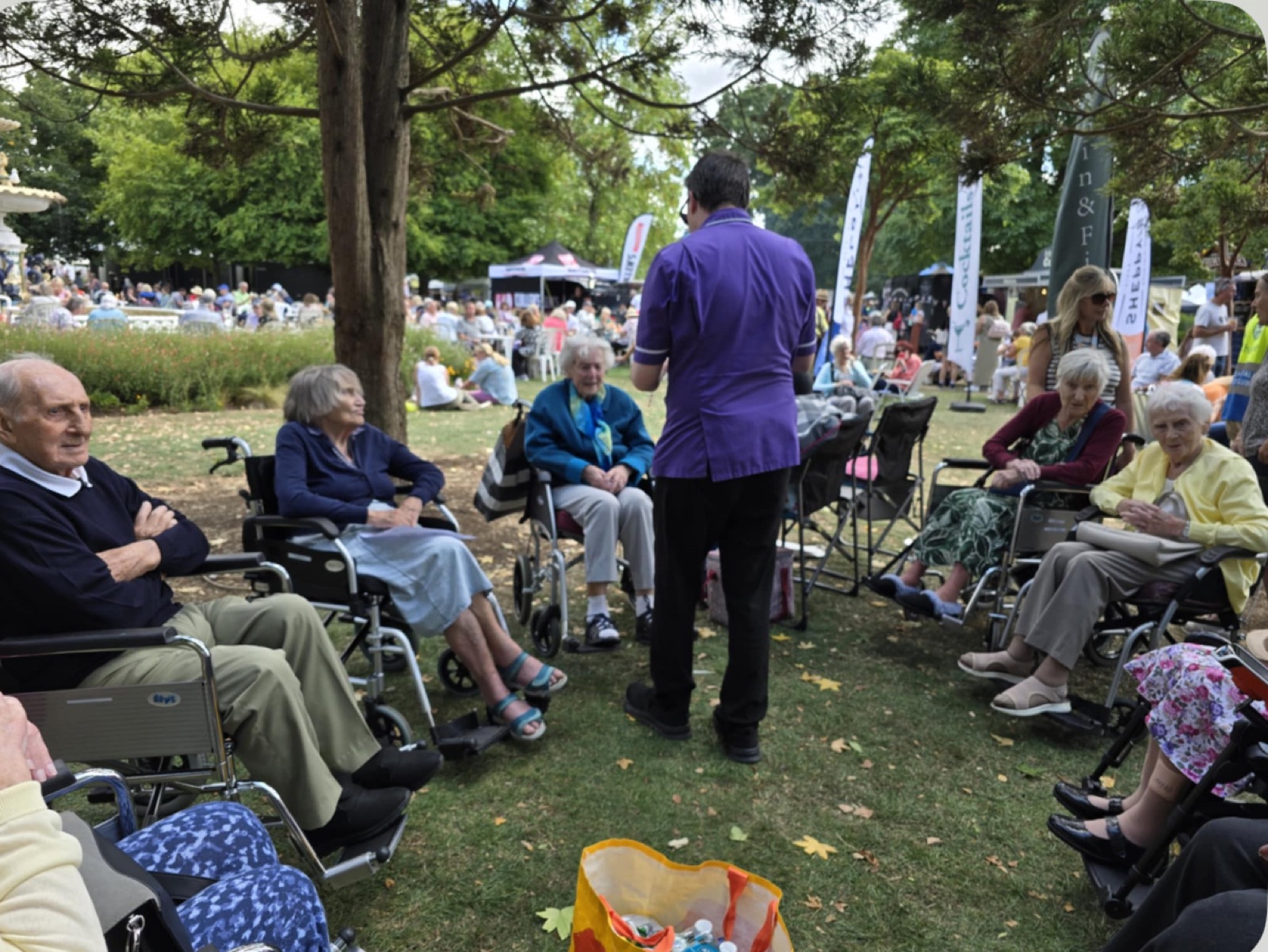 Residents enjoying a day out